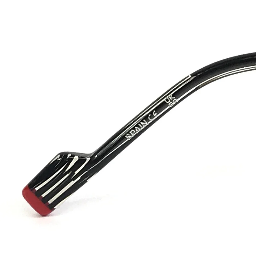 Etnia Barcelona Eyeglasses Frames ENRIC BKRD Black Red Square Full Rim 57-18-148